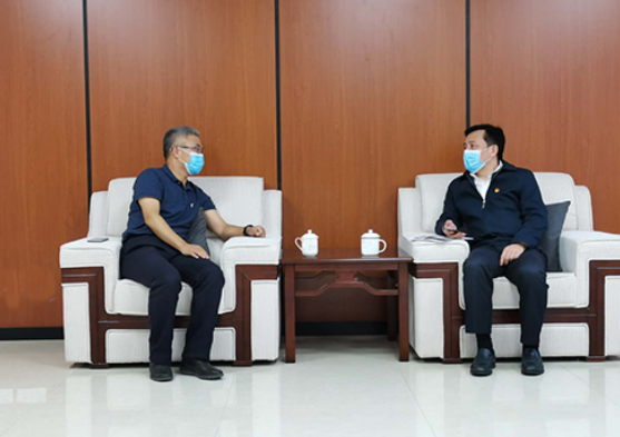 数字春风入南平，南平市市长刘洪建会见leyu.乐鱼系统高级副总裁王晓亮